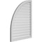 Ekena Millwork Quarter Round Top Left Surface Mount PVC Gable Vent w/ 2"W x 1-1/2"P Brickmould Frame, 32"W x 42"H GVPQL32X4202SF - alternate 4